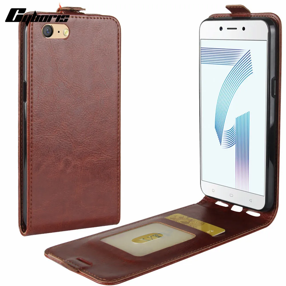 

Cyboris For OPPO A71 5.2" Case Funda Luxury PU Leather Wallet Vertical Cover Phone Flip Caso for OPPO A71 Coque