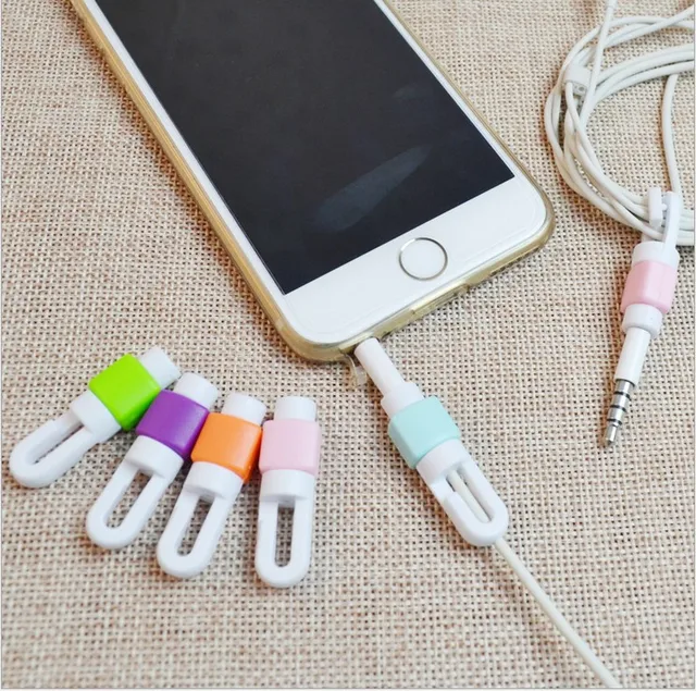10Pcs/lot Earphone Cable Protector Organizer Headphone Charger Data