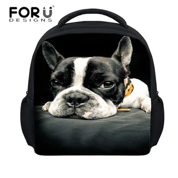 

FORUDESIGNS 2019 New arrival 3D Animals Print Mini Cute Dog School Bags For boys Children School Bags Mochila Infantil Kids