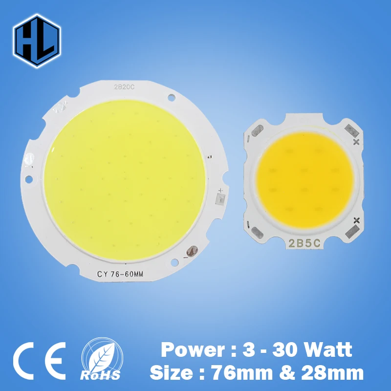 

Free shipping, 3w 5w 7w 9w 10w 15w COB led chip beads diodes surface light for led bulb spotlight lamp