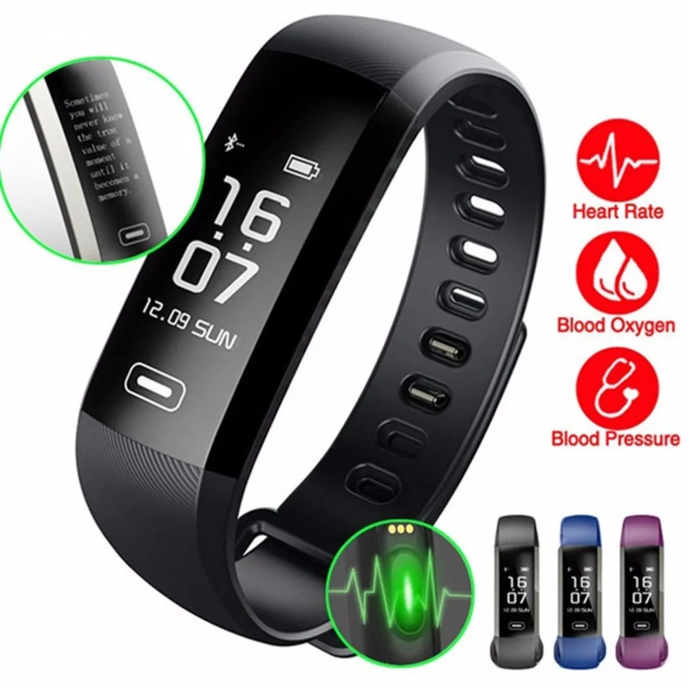 

M2 PRO Daily Waterproof Bluetooth Smart Bracelet 0.96 Inch OLED Display Fitness Tracker Heart Rate Monitor Smart Wristband