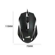 Мини оптическая мышь USB 3D Проводная игровая 1200 точек/дюйм мышь для ПК ноутбук 5,2