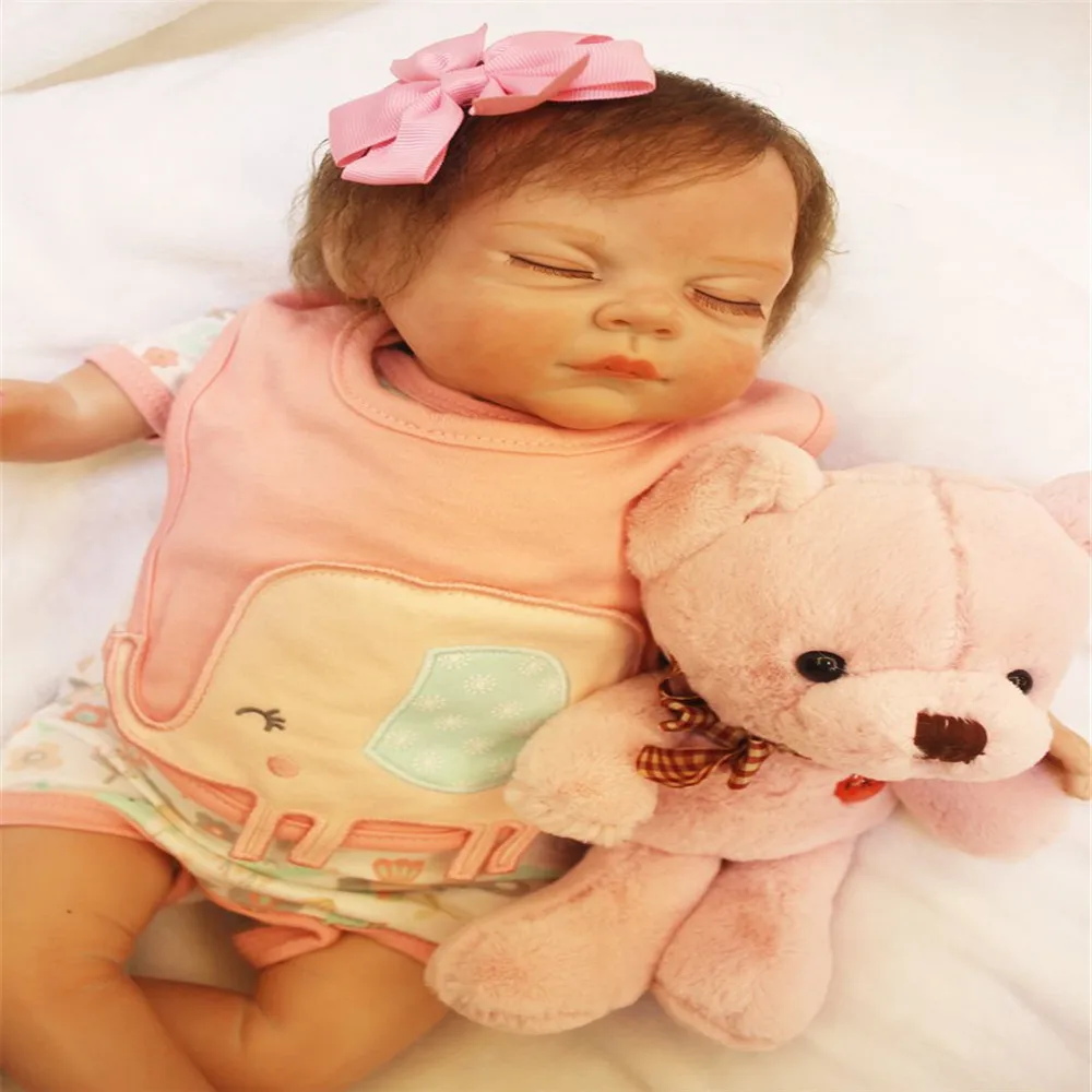 

19 inch 49 cm Silicone baby reborn dolls, Beautiful clothes, lovely dolls, birthday gifts, holiday gifts, Christmas gifts