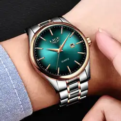 Relogio Masculino LIGE новые мужские часы лучший бренд класса люкс модные деловые кварцевые часы мужские спортивные водонепроницаемые часы с полной