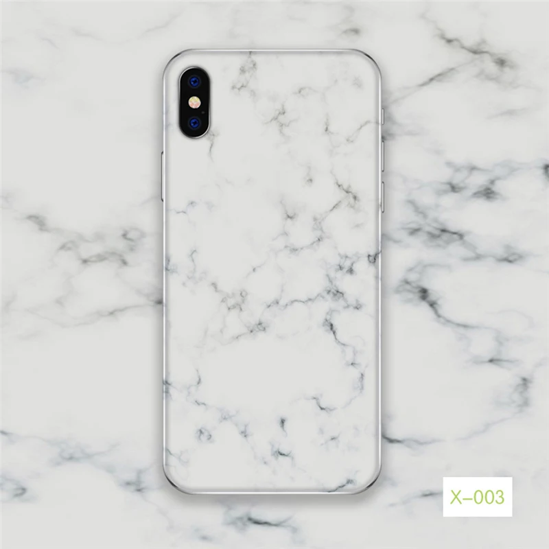 الرخام نمط سلسلة الهاتف المحمول ملصقات بمادة لاصقة ل فون 6 6 S 7 8 زائد X Xs ماكس 5 5 S SE إكسسوارات للهاتف الجسم أفلام جلود