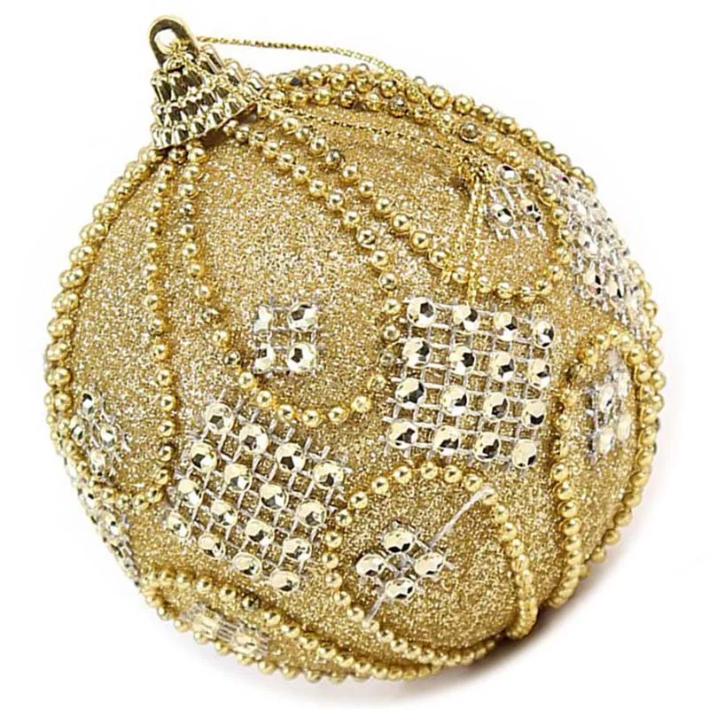 

6pcs Christmas Tree Hanging Diamond Chain Balls Diameter 8cm Decorations Ball Xmas Party Wedding Ornament