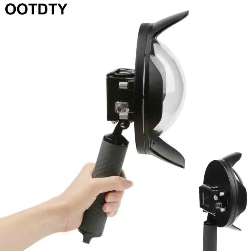 

Underwater Dome Port for GoPro Hero 7 6 5 Black with Float Grip Waterproof Case Sunshade Lens Dome For Go Pro 6 5 7 Accessory