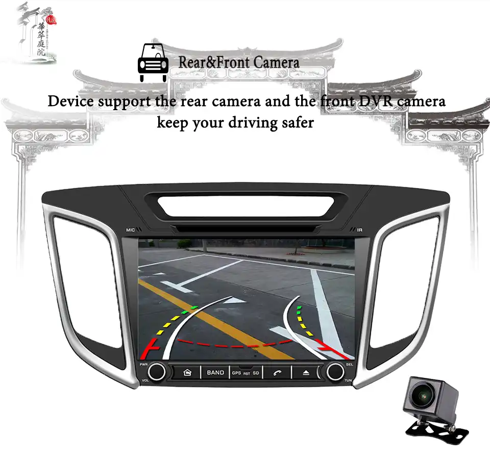 9 дюймов Android 0 радио Creta автомобильный DVD для Hyundai ix25 2014 2018 2Din стерео Мультимедиа