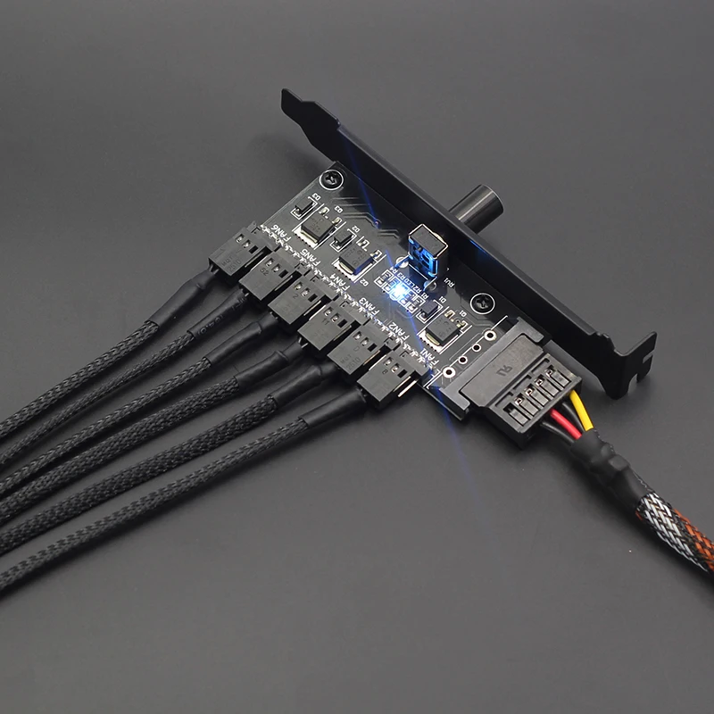 Новый контроллер скорости вентилятора для ПК компьютерного PCI bit 6 концентраторов
