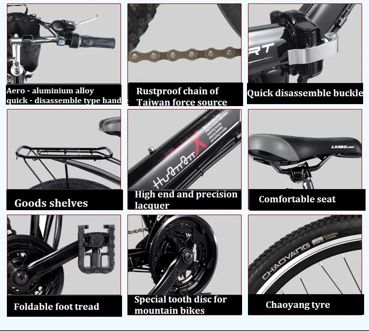 Clearance 26inch electric mountian bicycle 48V lithium battery 500w motor 40km/h off-road  Soft tail ebike fold electic mountian bike 13