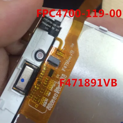 Сенсорный экран FPC4700 119 00 с ЖК дисплей стекло дисплея Panle F471891VB для Китая