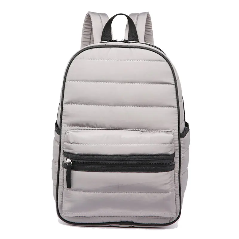 Gradosoo зимний космический рюкзак для женщин, водонепроницаемый космический хлопковый рюкзак для ноутбука, мужские новые школьные сумки для подростков LBF171 - Цвет: Светло-серый