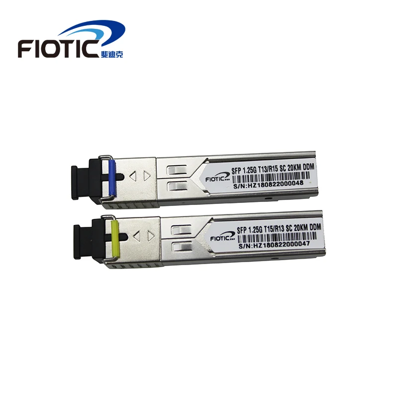 SFP 1,25G SC разъем gigabit 1000BASE-LX 1310nm 1550nm 20 км DDM BIDI GLC-LH-SM simplex SC волоконно-оптический приемопередатчик