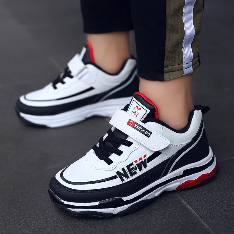

Original Kids Sneakers Infant Running Boys Girls Shoes Genuine Leather Triple S 3.0 Hook And Loop Chlidren Trainers Max Size 39