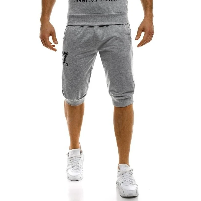 Мужские хлопковые шорты летние мужские повседневные брюки с эластичной резинкой на талии Короткие брюки мужские удобные большие размеры джоггеры короткие спортивные штаны