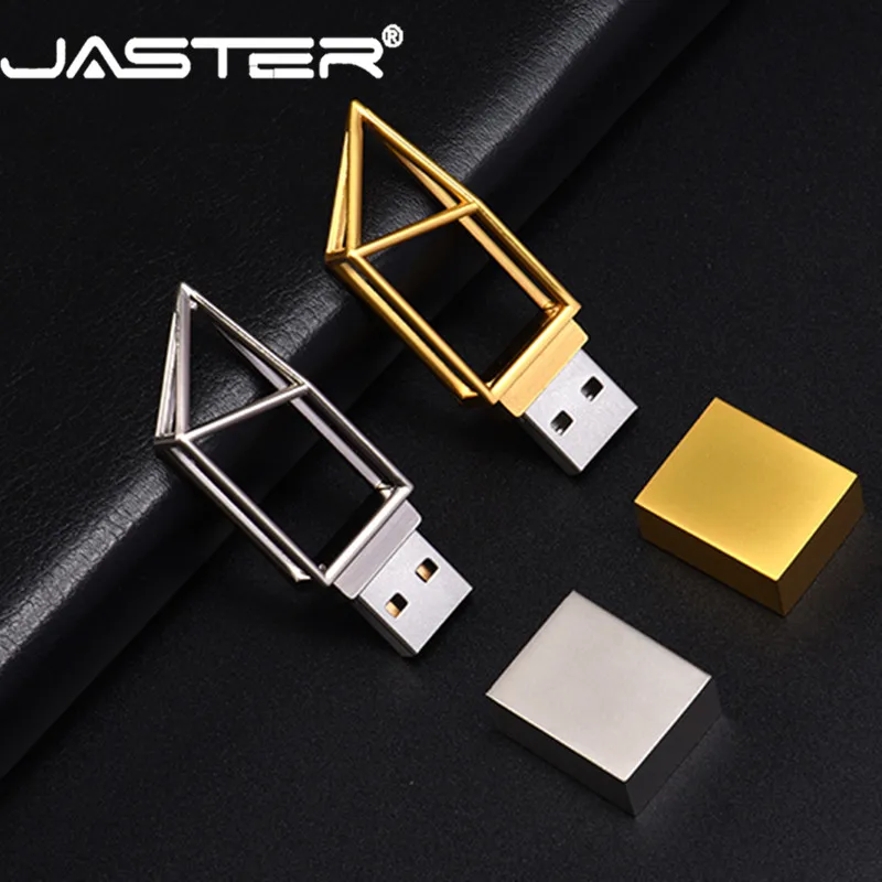 JASTER флеш-диск USB 2,0 64 ГБ 32 ГБ металлическая карта памяти 16 ГБ 8 ГБ 4 ГБ Серебряная ручка-накопитель подарок печать логотипа