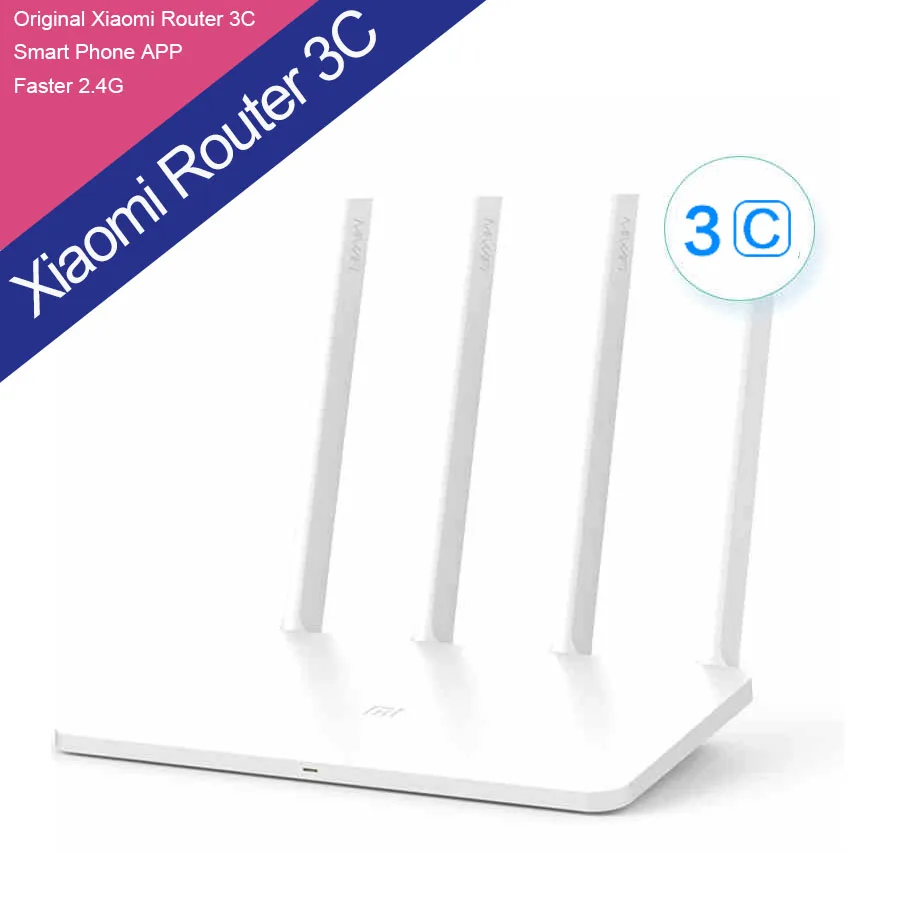 2016 New Xiaomi WIFI Router 3C ROM 64MB 2.4G 300Mbps WiFi Repeater English Version APP Control wi-fi Roteador Original