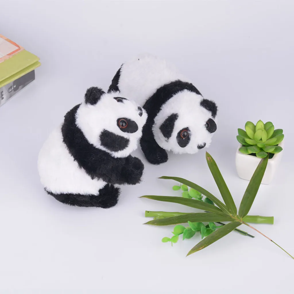 Милая электронная ходячая панда плюшевая игрушка Музыкальные детские подарки