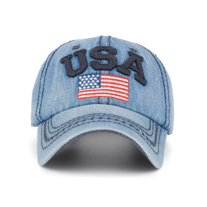 Jamont Новинка 2017 года поступление высокого качества бейсболка Флаг США вышивка шляпа для мужчин и женщин унисекс Cap