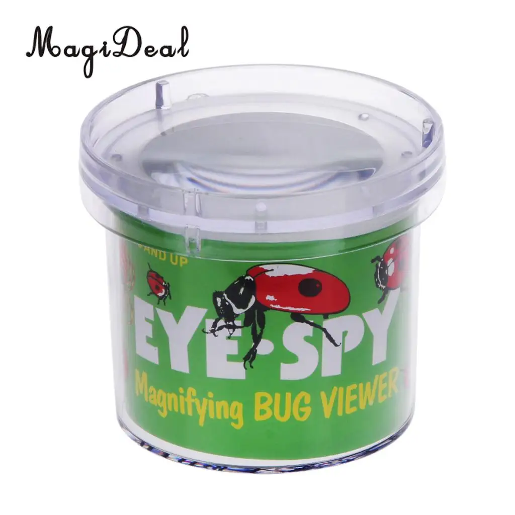 MagiDeal Insect Viewer Locket Box Jar Magnifier Bug Magnifying Loupe Watch Children Toy for School Experiment Hiking Camping