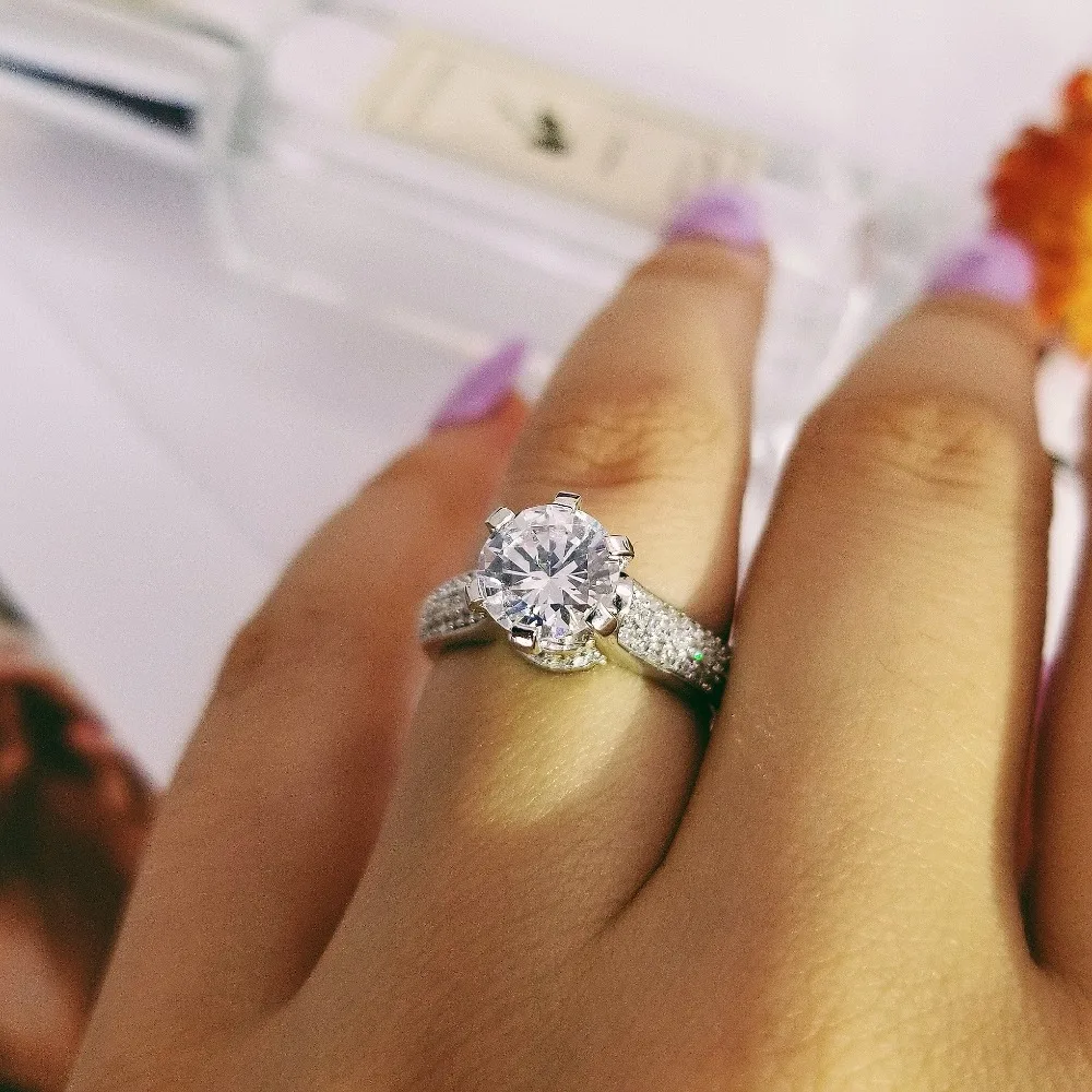 original products 925 sterling silver wedding engagement ring for women