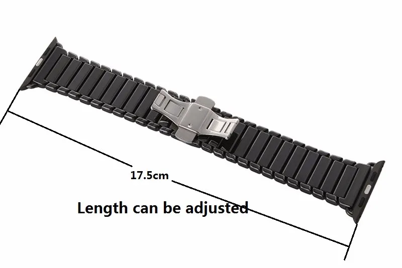 Высокое качество Бабочка застежка замок звено петли группа керамика для Apple Watch band соединяющий ремешок браслета 38 мм 42 мм для iwatch