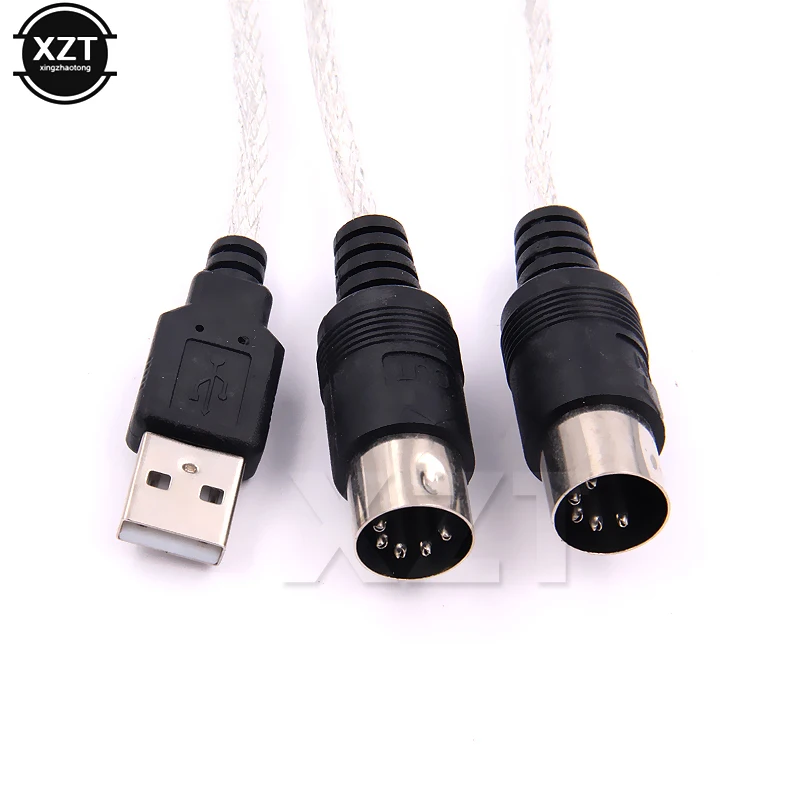 conversor profissional de cabo para cabo midi de interface de áudio música para teclado pc para adaptador de bateria elétrica