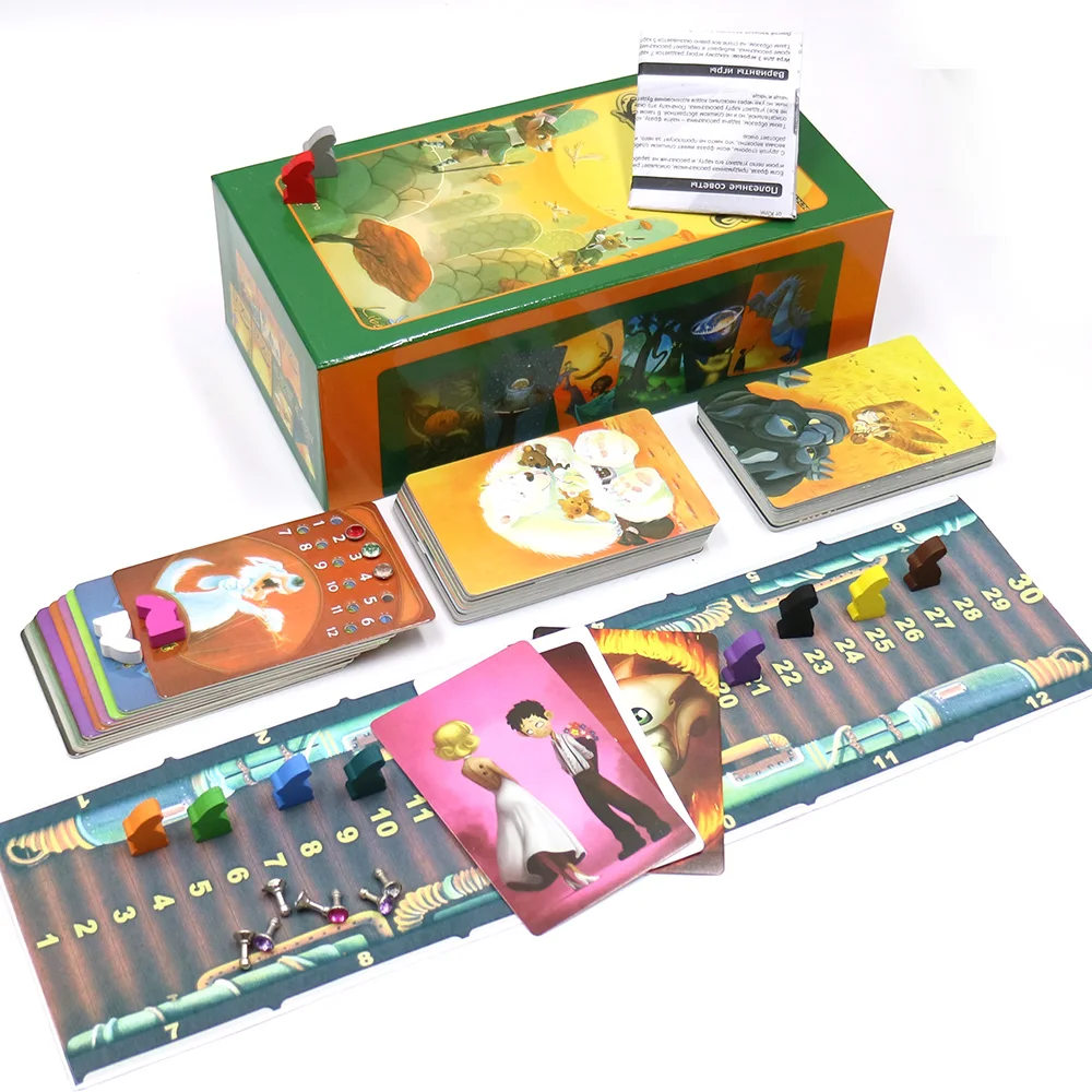 

2019 English version dixit 1 2 3 4 5 6 7 board game wood bunny educational kids toys for family activities 12 players cards game