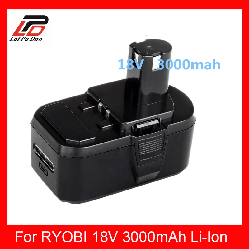 3000mah for RYOBI P104 power tool battery for RYOBI BPL