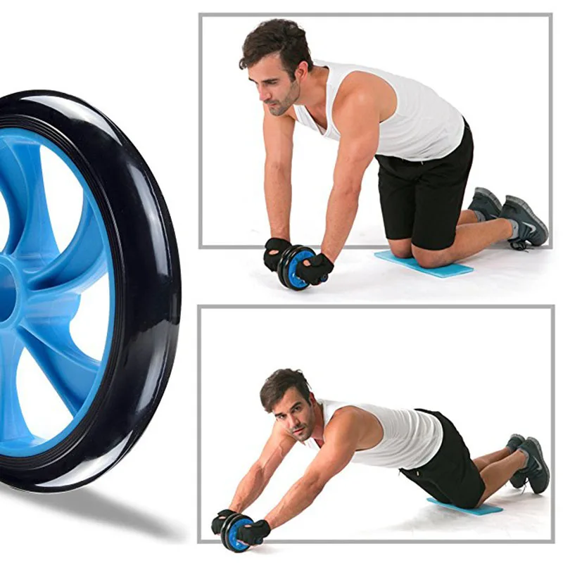 Fitness ab Roller Wheel Gym Body Building Equipment ABS Arm Stomach Abdominal Wheel Exercise Workout Strength Training Apparatus (23)