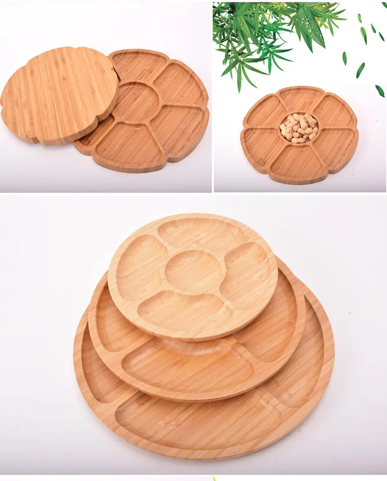 Бамбуковая система поднос прямоугольная японская тарелка закуски Кондитерские фруктовые тарелки Бытовая бамбуковая чайная тарелка кухонный ресторанный поднос для хранения