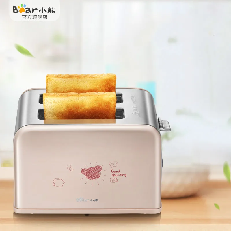 

Bear Mini Bread Toaster 680W with Cover Gridiron Vertical Toaster Oven Sandwich Baking Machine