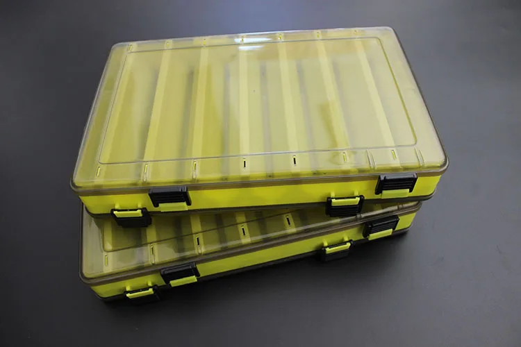 Isca de Pesca Caixa de Armazenamento Caixa de Acessórios de Pesca Caixa Multifuncional Single e double Side Peixinhos Recipiente B283 7 Caixa p equipamento de pesca