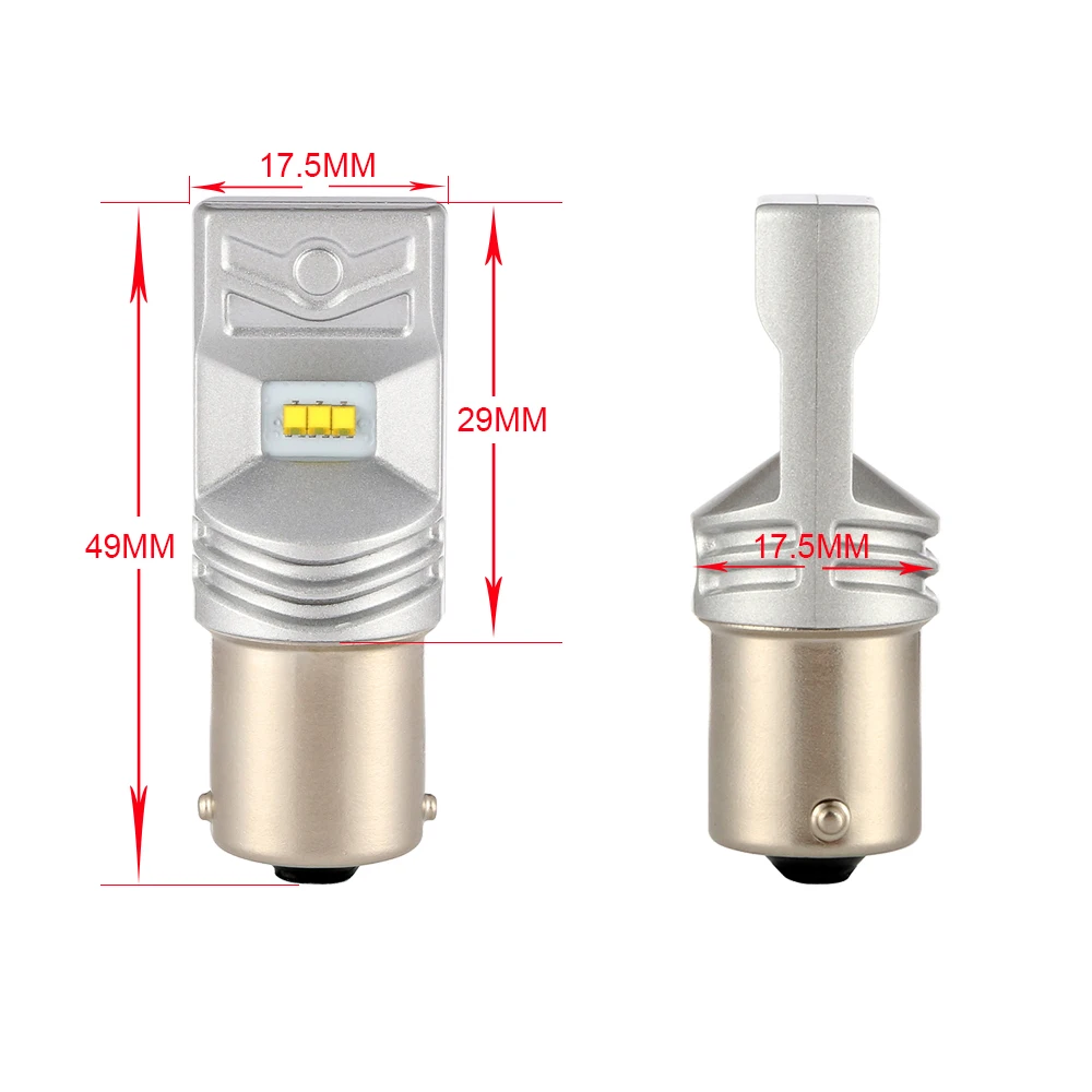 2 шт. суперяркие чипы Philips! 80 Вт 1156 382 P21W белый CANBUS без ERRORLED автомобильная лампа для