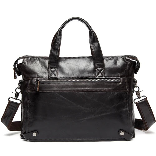 WESTAL сумка мужская кожаная мужская сумка портфель кожаная сумка для ноутбука Мужская сумка из натуральной кожи деловая офисная мужская сумка - Цвет: 9103F4coffee