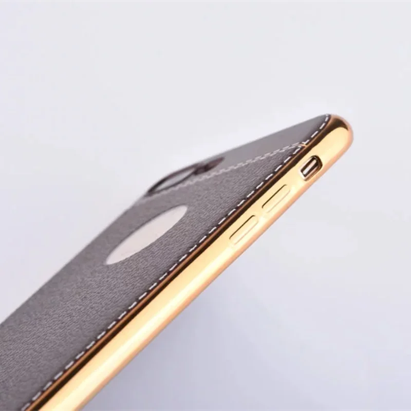 Кожаный мягкий силиконовый чехол Ltchi в стиле ретро для iPhone XS MAX 5 5S SE 6 6splus 7 8 8 Plus XR Houisng тонкий Чехол-бампер