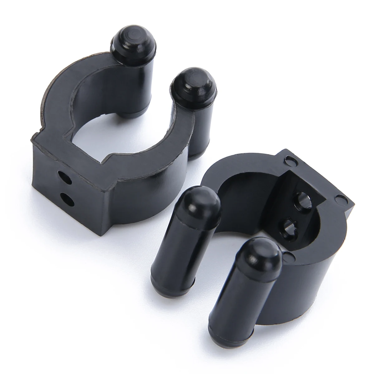 10PCS/Set Black Fishing Rod Pole Storage Tip Clips Rack Clamps Holders