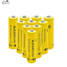 Cncool 4/8/10/16/20pcs 1.2V Ni-MH AA 2300mAh Rechargeable Batteries 2A Neutral Battery Rechargeable Battery AA Batteries
