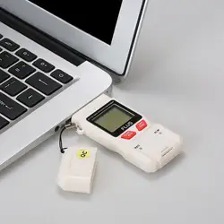 Влажности и Температура регистратор данных, записывающее устройство с USB ЖК-дисплей с высоким уровнем точный термометр гигрометр