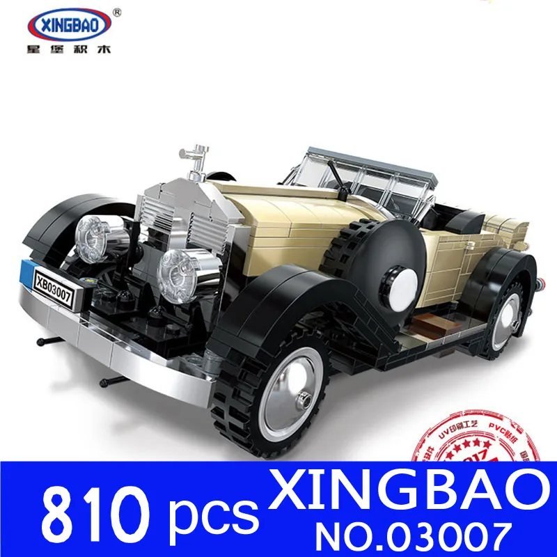

XingBao 03007 Block 810Pcs Creative MOC Technic Series Rolls-Royce Noble Kits Educational Building Blocks Bricks Children Toys
