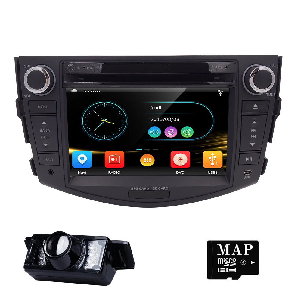 imágenes para Venta loca Del Envío Cámara Del Coche de 2 Din Estéreo Del Coche de Navegación GPS para Toyota RAV4 2006-2012 Bluetooth SWC ATV USB SD Pantalla Táctil imágenes para Venta loca Del Envío Cámara Del Coche de 2 Din Estéreo Del Coche de Navegación GPS para Toyota RAV4 2006-2012 Bluetooth SWC ATV USB SD Pantalla Táctil