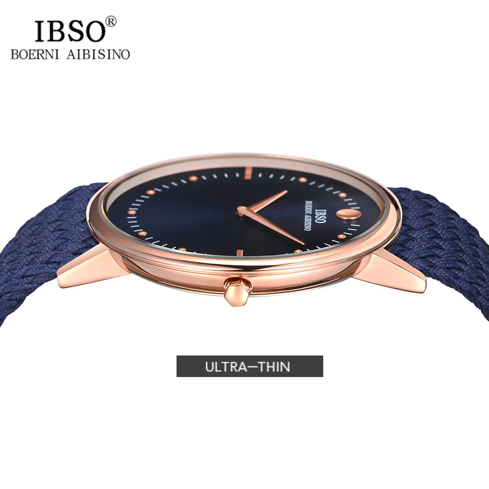 IBSO New 7.5MM Ultra-thin Mens Watches 2019 Blue and Black Nylon Braided Strap Quartz Wristwatch Casual Fashion Watch Men Clock IBSO New 7.5MM Ultra-thin Mens Watches 2019 Blue and Black Nylon Braided Strap Quartz Wristwatch Casual Fashion Watch Men Clock