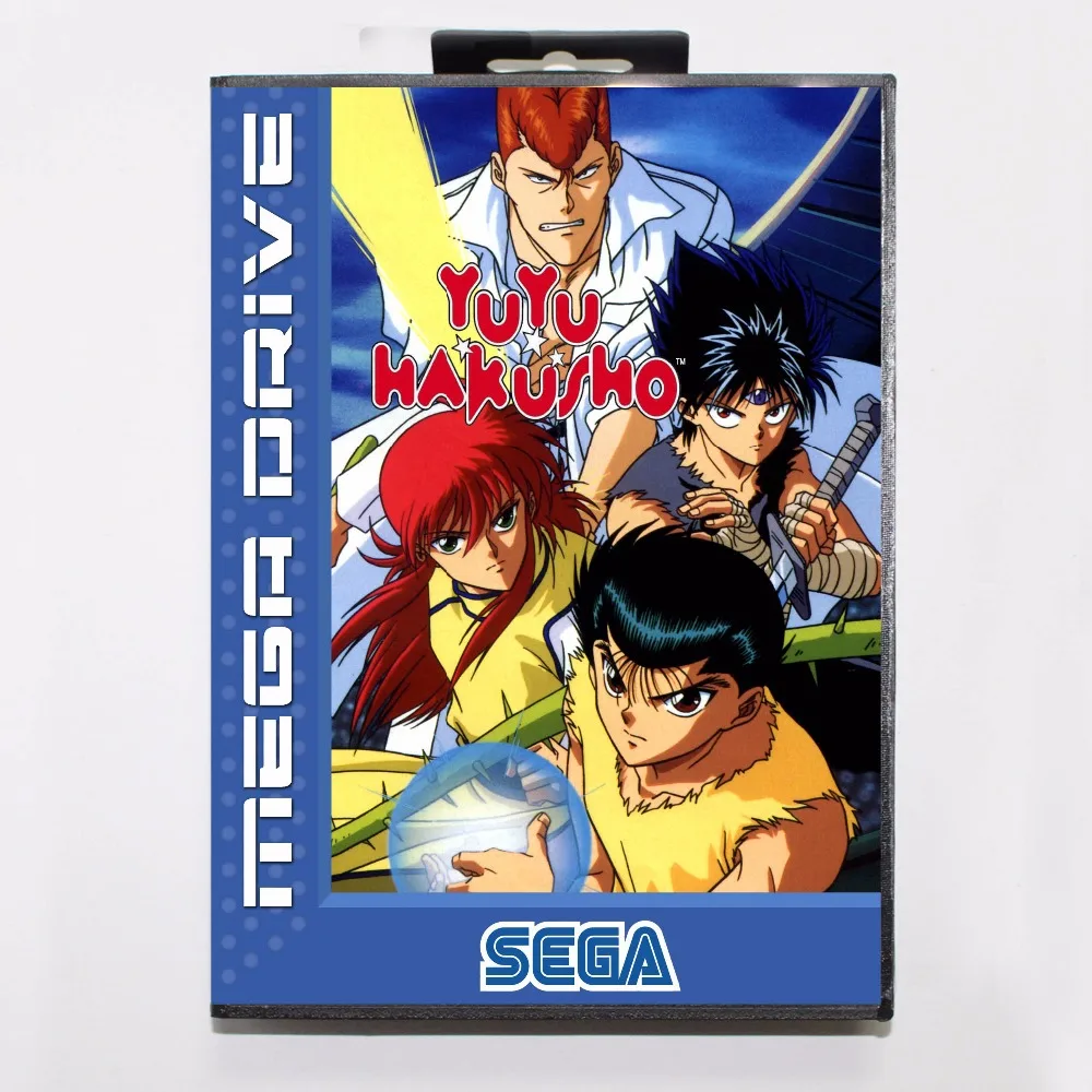 Yu Hakusho Makyou Toitsusen 16 bit MD игровая карта с розничной коробкой для Sega Mega Drive |