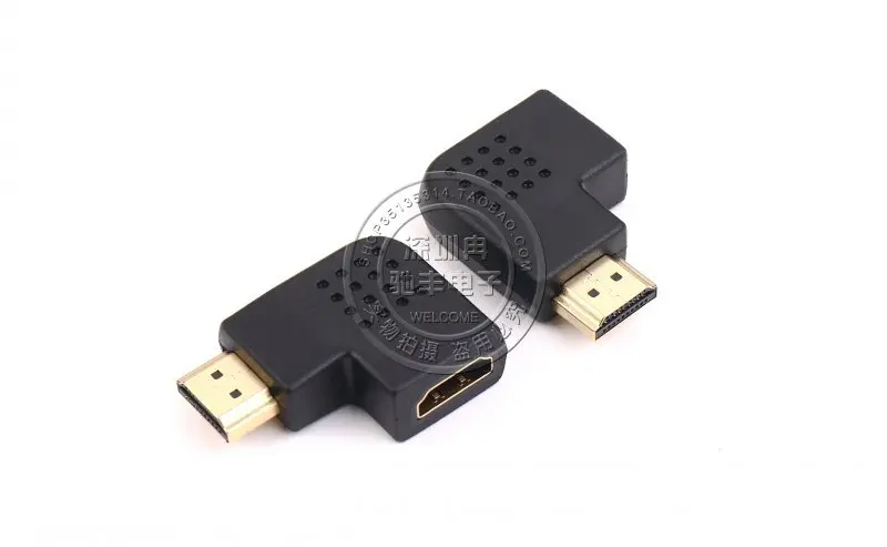 

HDMI turning adapter HD video line 1.4 edition HDMI 90 degree right angle male to female turn bend