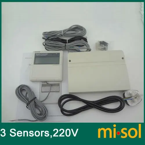 Контроллер солнечного водонагревателя 220 В 3 датчика температуры|heater assembly|sensor