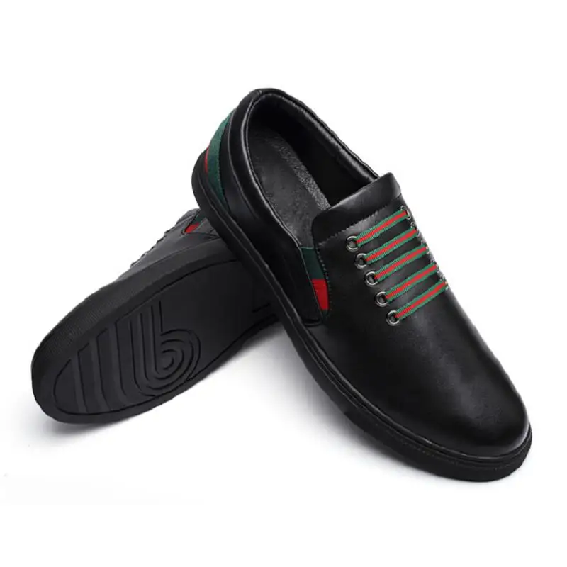 Mycolen Noir Qualité Lacent Cuir En Zapatillas Noir Hommes Casual Chaussures De Marque Européenne Mode Haute Style Blanc blanc Sneakers VMqSzpU