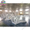 4m Diameter+2m Entrance Inflatable Lawn Dome Camping Tents Outdoor Single Tunnel Inflatable Bubble Tent 3