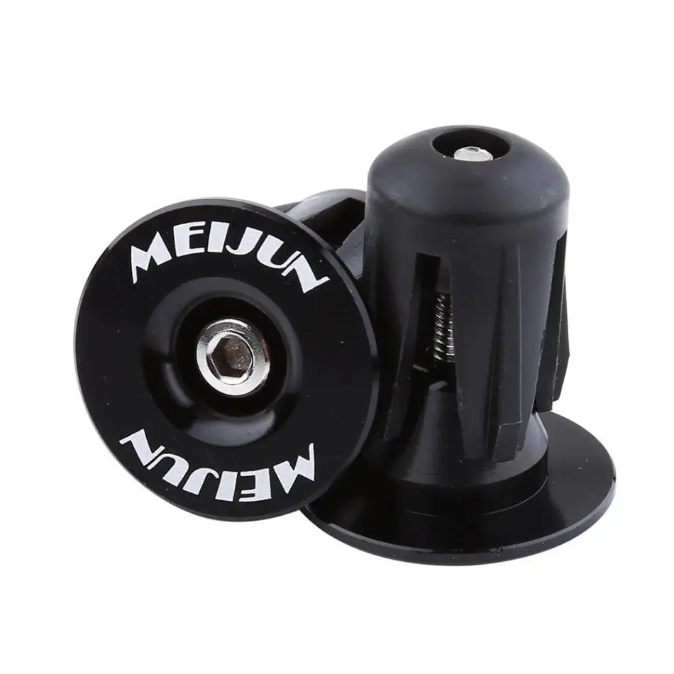 1pair Bicycle Handlebar Ends Aluminium Alloy Bike Handle Bar Grips Plugs Caps Nz
