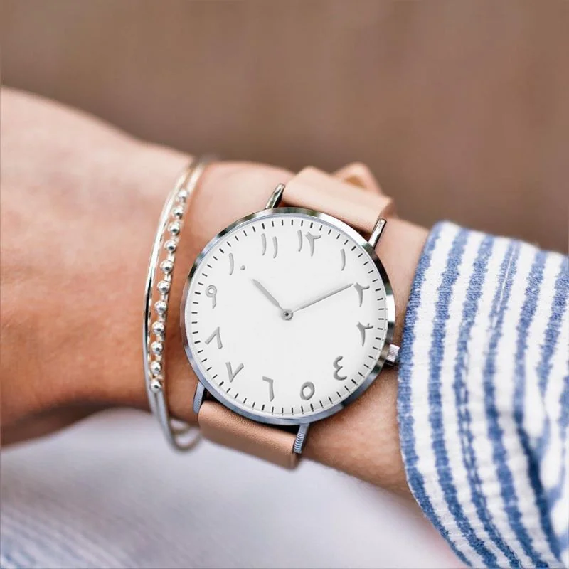 Новые модные арабские женские часы Топ люксовый бренд кварцевые наручные женские кожа Часы Montre Femme часы женские часы