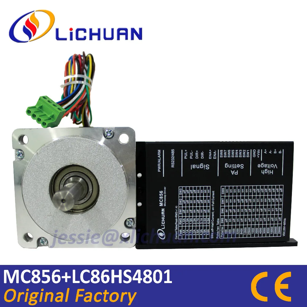 Lichuan 8.5nm 2 Phase Stepper Driver Mc856 And Lc86hs4801 Nema34 Step